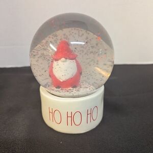 RAE DUNN: Snow Globe  “Ho Ho Ho” Santa Gnome